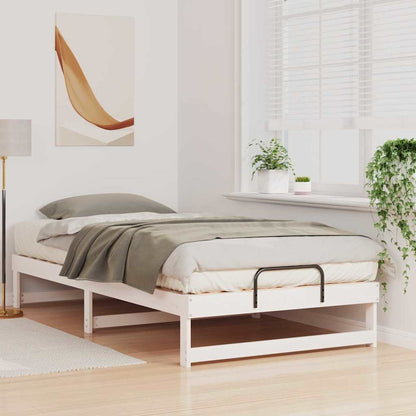 Struttura del letto Bianco 100 x 200 cm Pino massello | homemem39