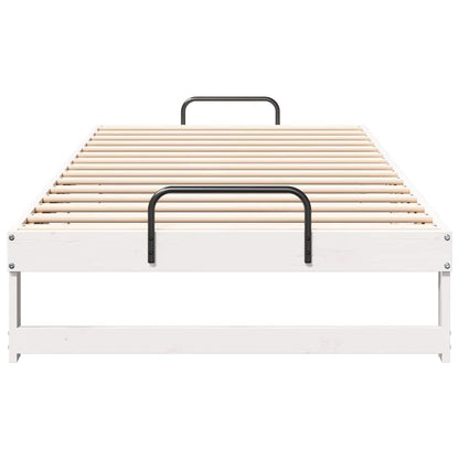 Struttura del letto Bianco 100 x 200 cm Pino massello | homemem39