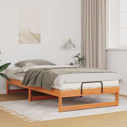 Struttura del letto Marrone 100 x 200 cm Pino massello | homemem39