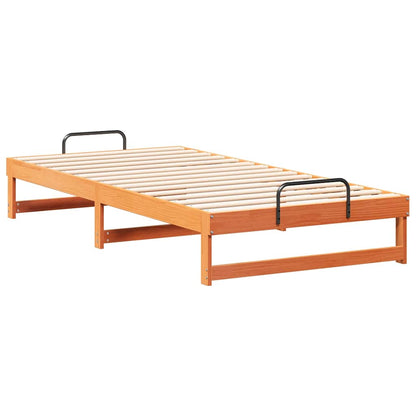 Struttura del letto Marrone 100 x 200 cm Pino massello | homemem39