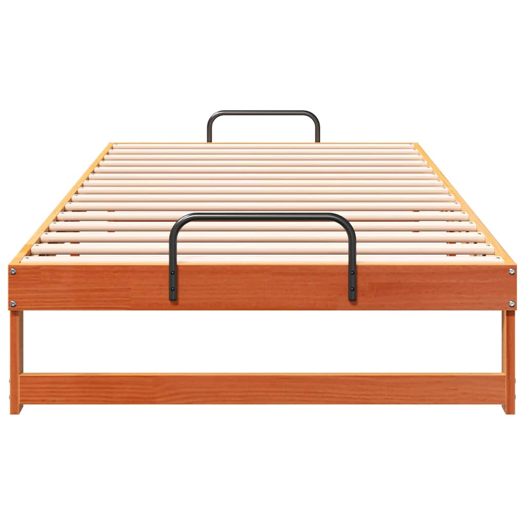 Struttura del letto Marrone 100 x 200 cm Pino massello | homemem39