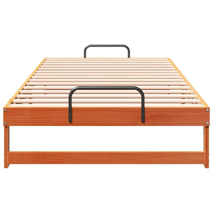 Struttura del letto Marrone 100 x 200 cm Pino massello | homemem39