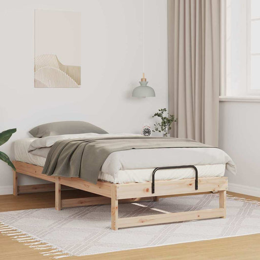 Struttura del letto Marrone 90 x 200 cm Pino massello | homemem39