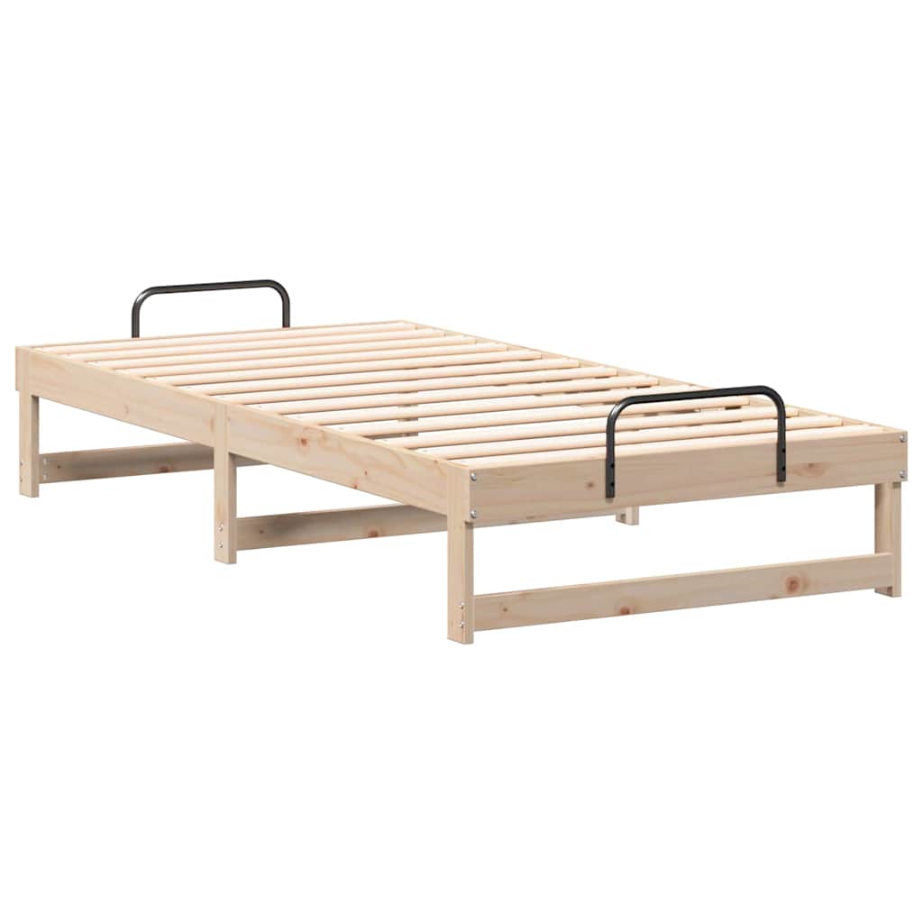 Struttura del letto Marrone 90 x 200 cm Pino massello | homemem39