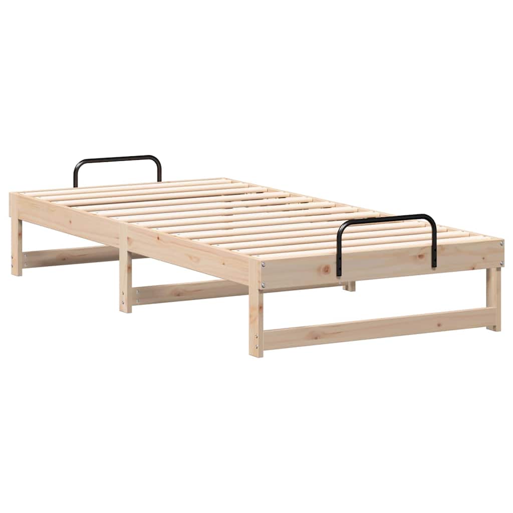 Struttura del letto Marrone 90 x 200 cm Pino massello | homemem39