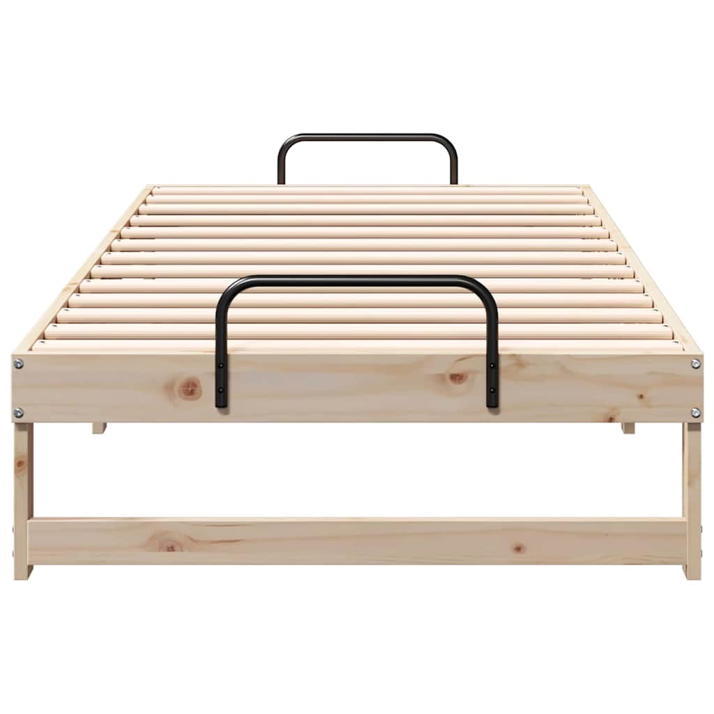 Struttura del letto Marrone 90 x 200 cm Pino massello | homemem39