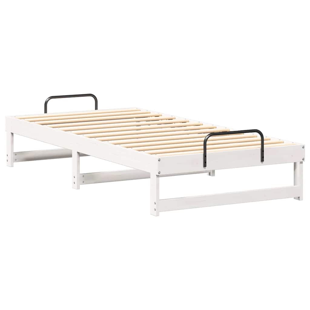 Struttura del letto Bianco 90 x 200 cm Pino massello | homemem39