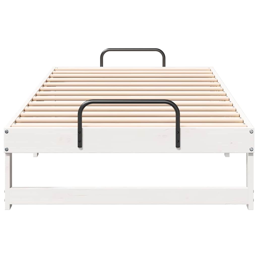 Struttura del letto Bianco 90 x 200 cm Pino massello | homemem39