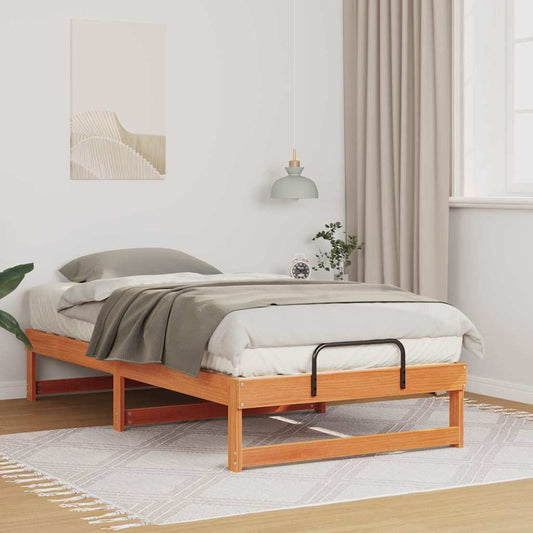 Struttura del letto Marrone 90 x 200 cm Pino massello | homemem39