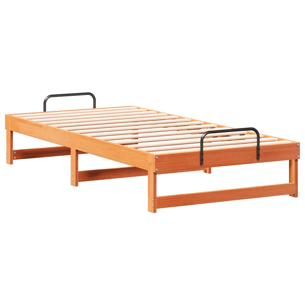 Struttura del letto Marrone 90 x 200 cm Pino massello | homemem39