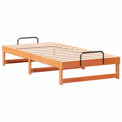 Struttura del letto Marrone 90 x 200 cm Pino massello | homemem39