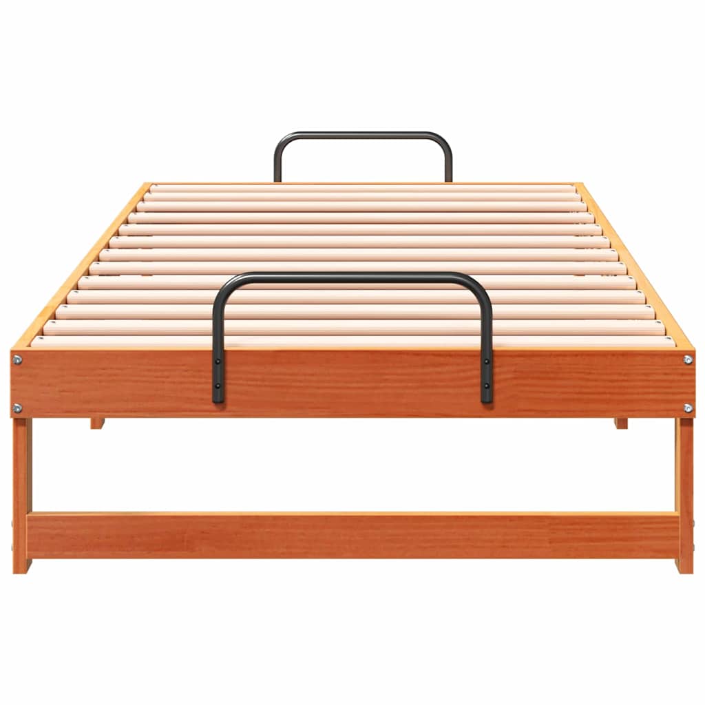 Struttura del letto Marrone 90 x 200 cm Pino massello | homemem39