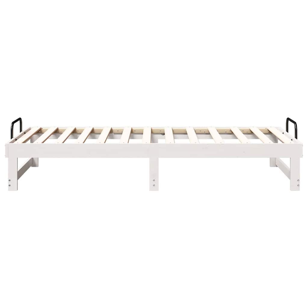 Struttura del letto Bianco 90 x 190 cm Pino massello | homemem39