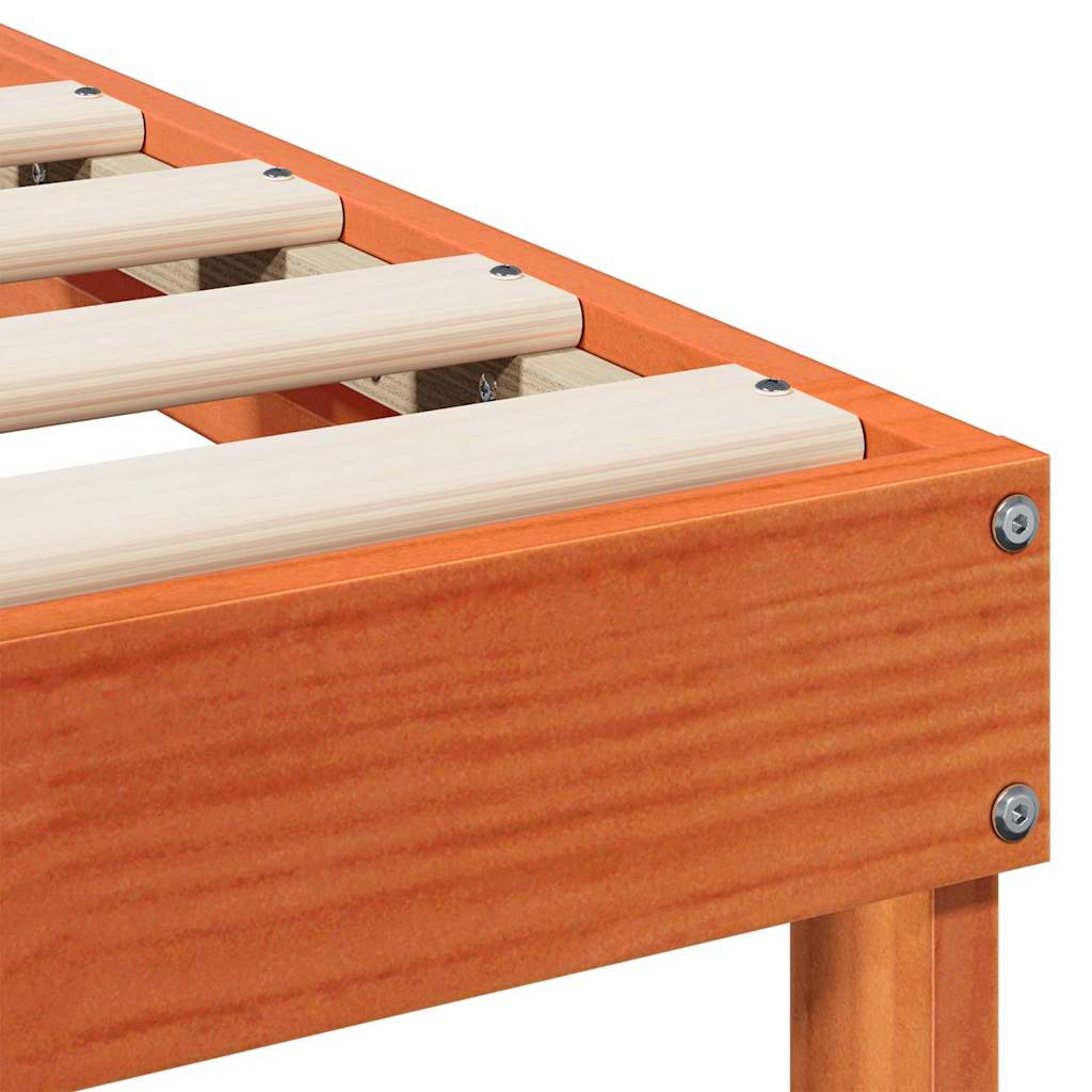 Struttura del letto Marrone 90 x 190 cm Pino massello