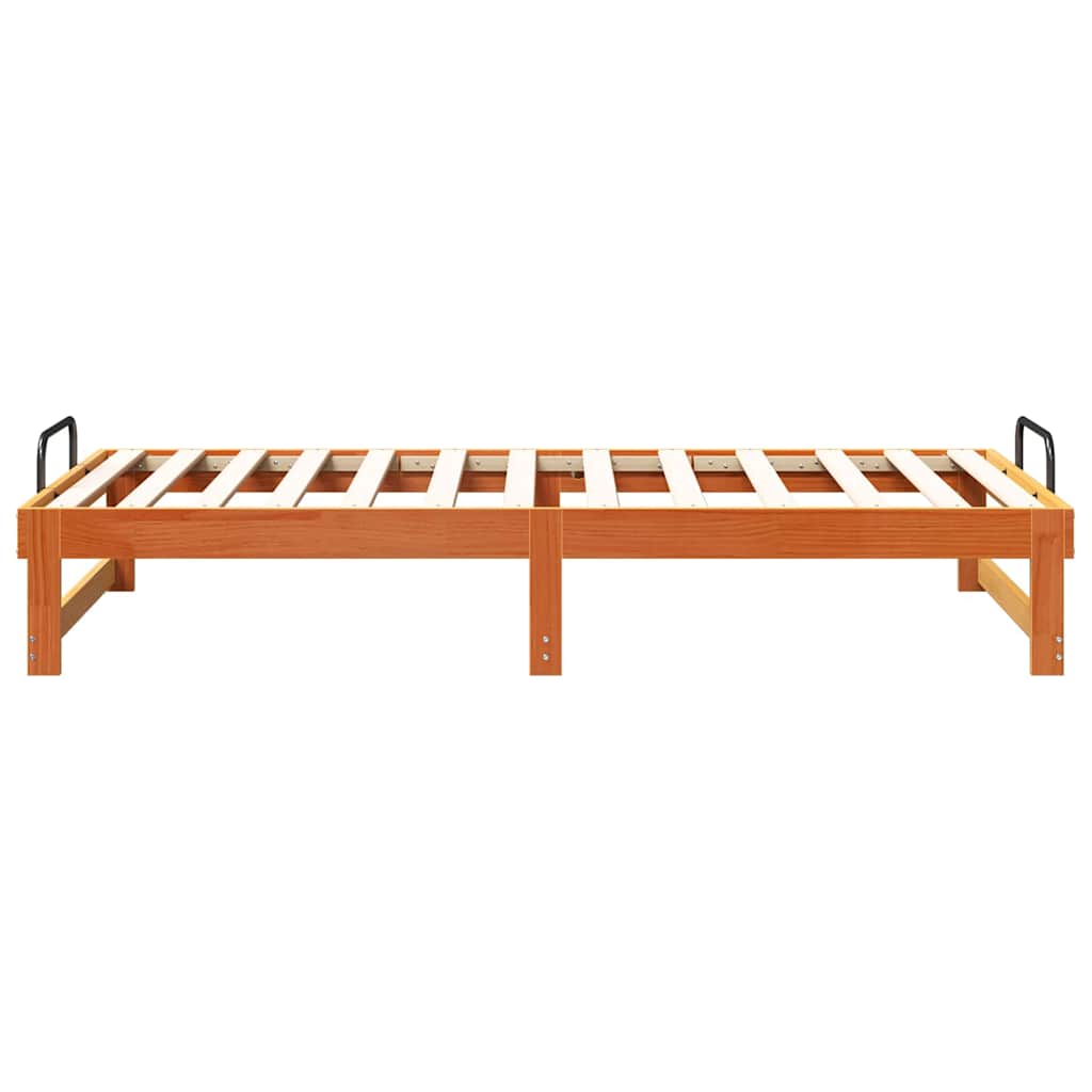 Struttura del letto Marrone 90 x 190 cm Pino massello | homemem39