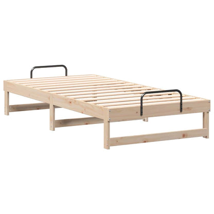 Struttura del letto Marrone 75 x 190 cm Pino massello | homemem39