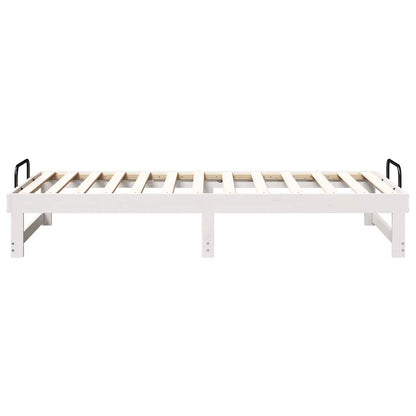 Struttura del letto Bianco 75 x 190 cm Pino massello | homemem39
