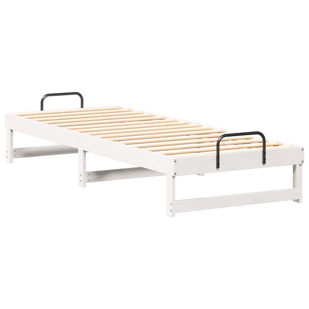 Struttura del letto Bianco 80 x 210 cm Pino massello