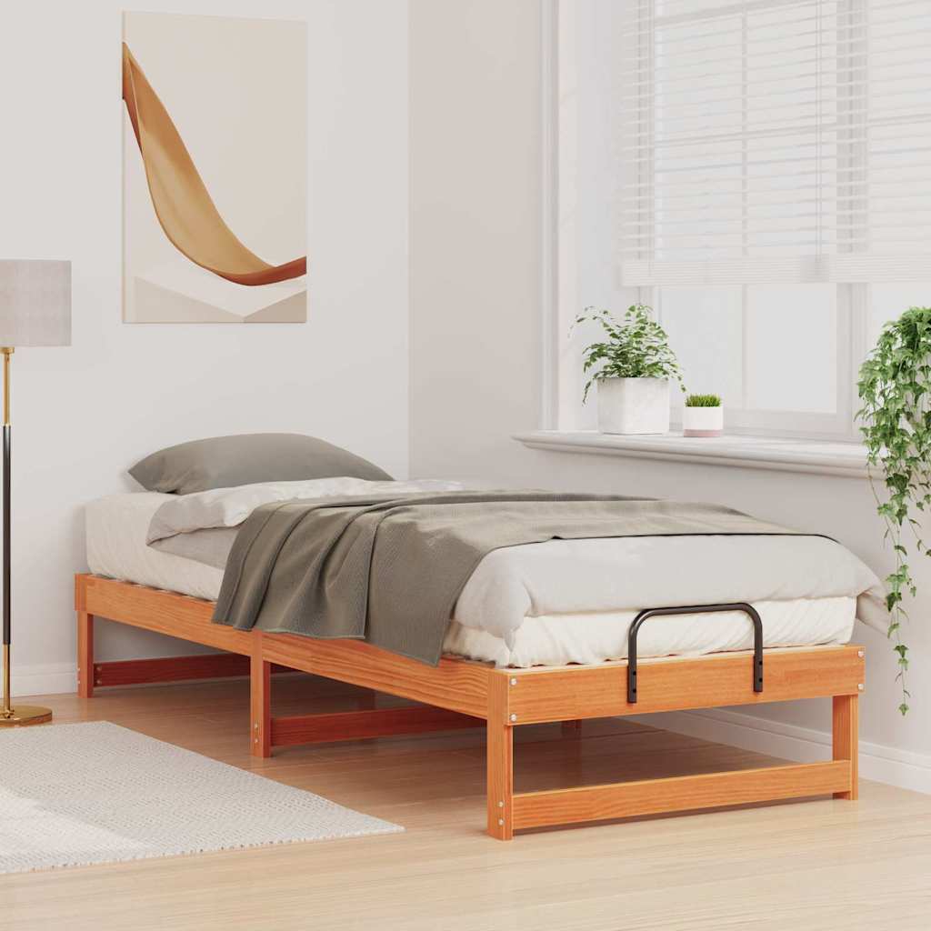 Struttura del letto Marrone 80 x 210 cm Pino massello | homemem39