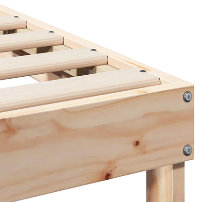 Struttura del letto Marrone 90 x 210 cm Pino massello | homemem39