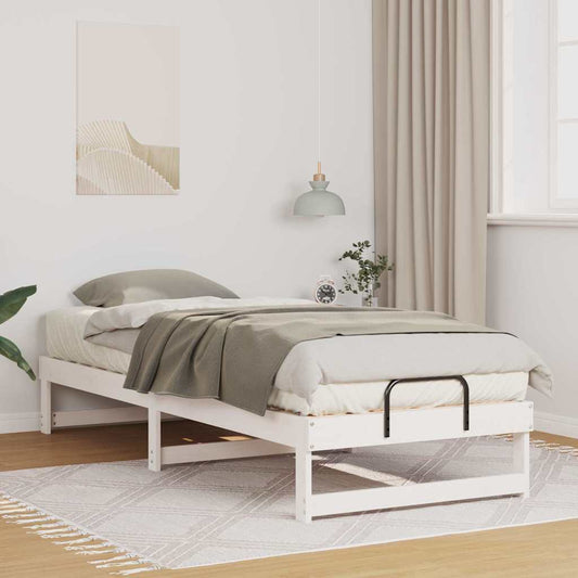 Struttura del letto Bianco 90 x 210 cm Pino massello | homemem39