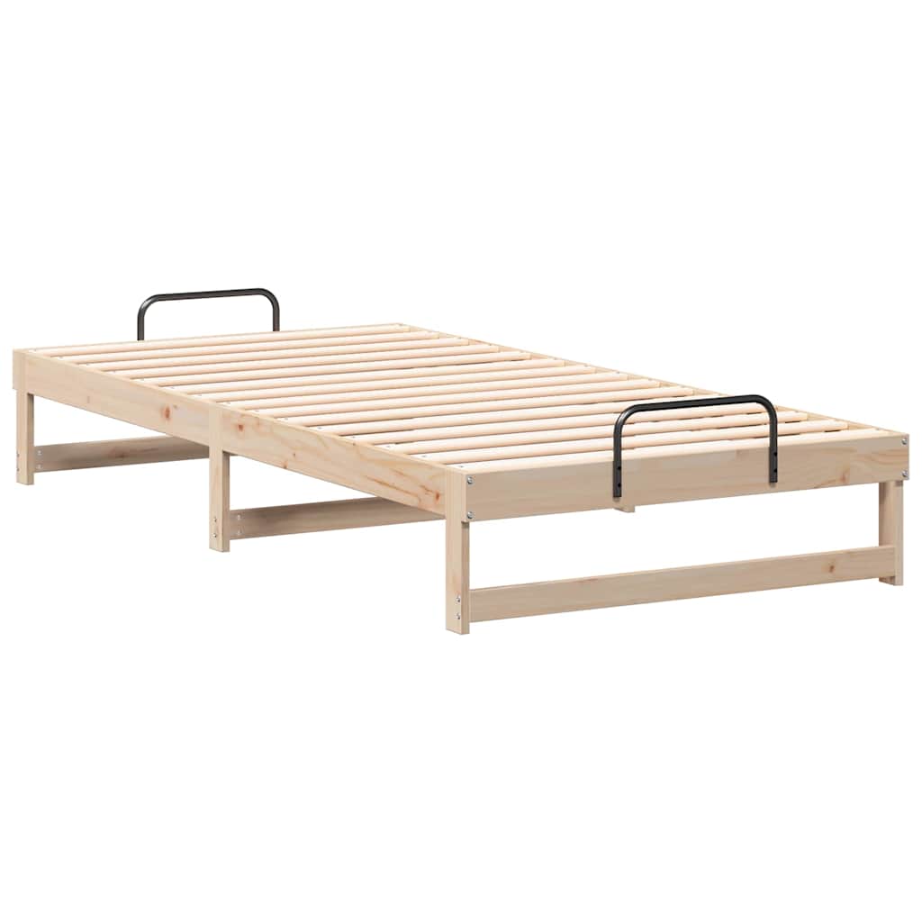 Struttura del letto Marrone 100 x 210 cm Pino massello | homemem39