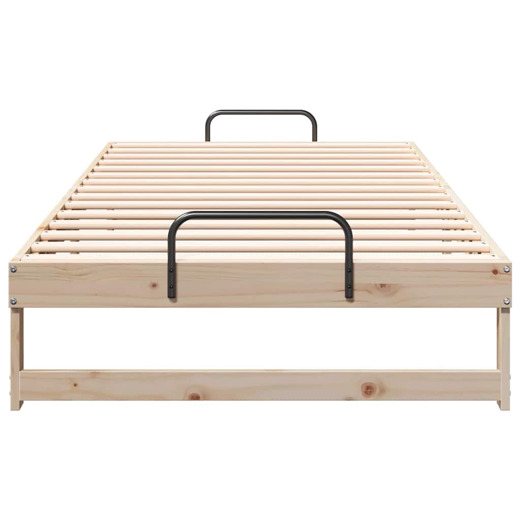 Struttura del letto Marrone 100 x 210 cm Pino massello | homemem39