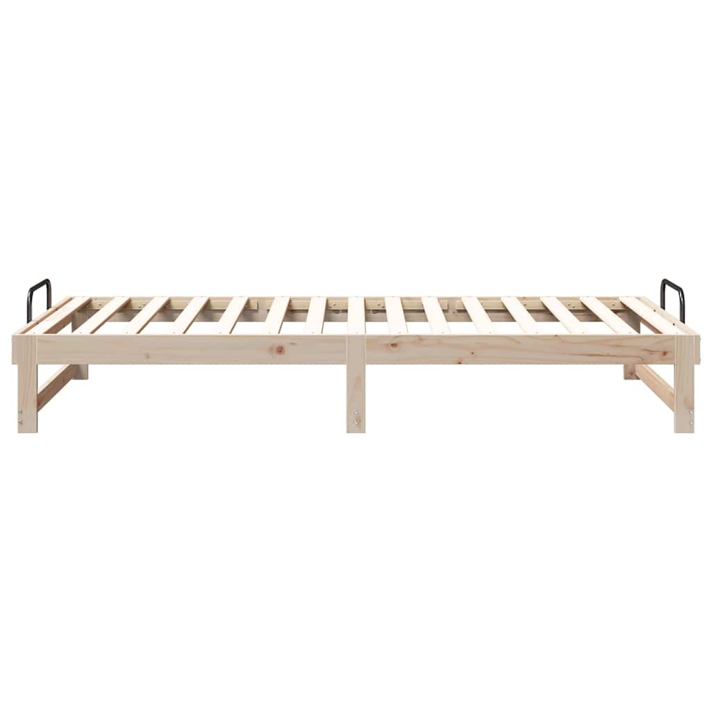 Struttura del letto Marrone 100 x 210 cm Pino massello | homemem39