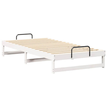 Struttura del letto Bianco 100 x 210 cm Pino massello | homemem39