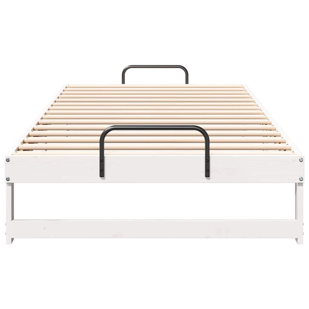 Struttura del letto Bianco 100 x 210 cm Pino massello | homemem39