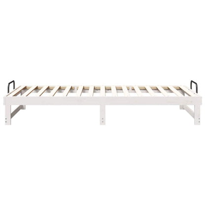 Struttura del letto Bianco 100 x 210 cm Pino massello | homemem39