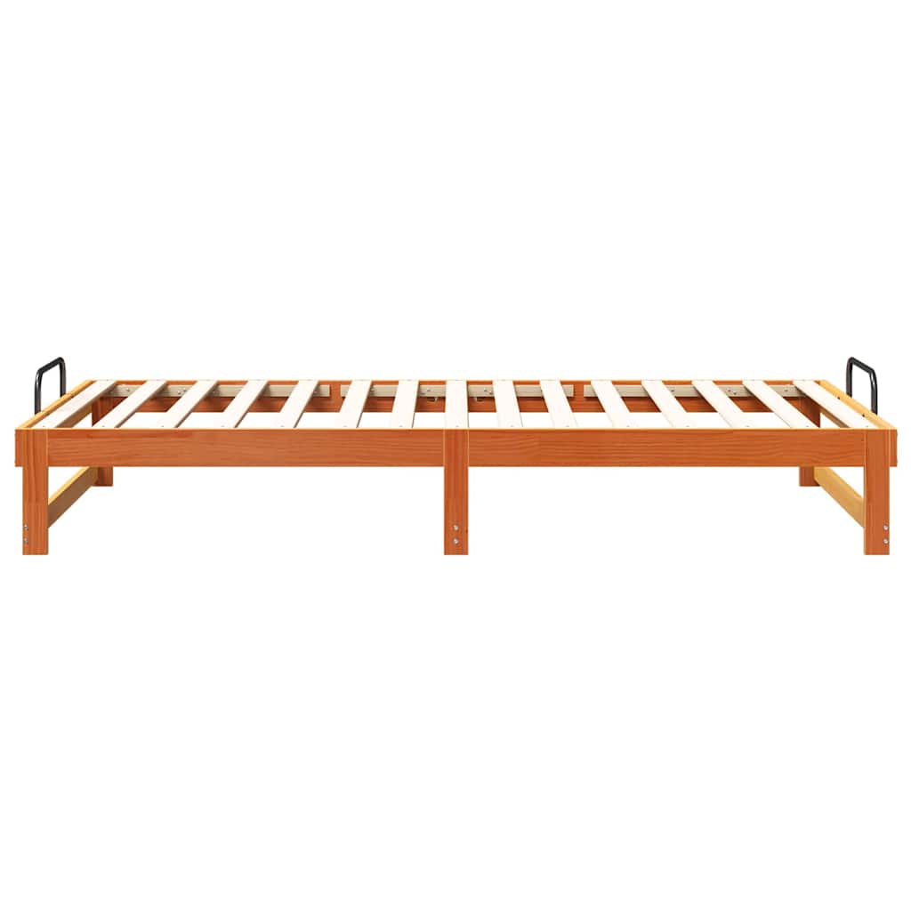 Struttura del letto Marrone 100 x 210 cm Pino massello | homemem39