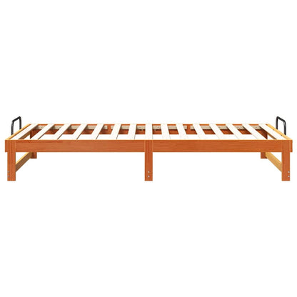 Struttura del letto Marrone 100 x 210 cm Pino massello | homemem39