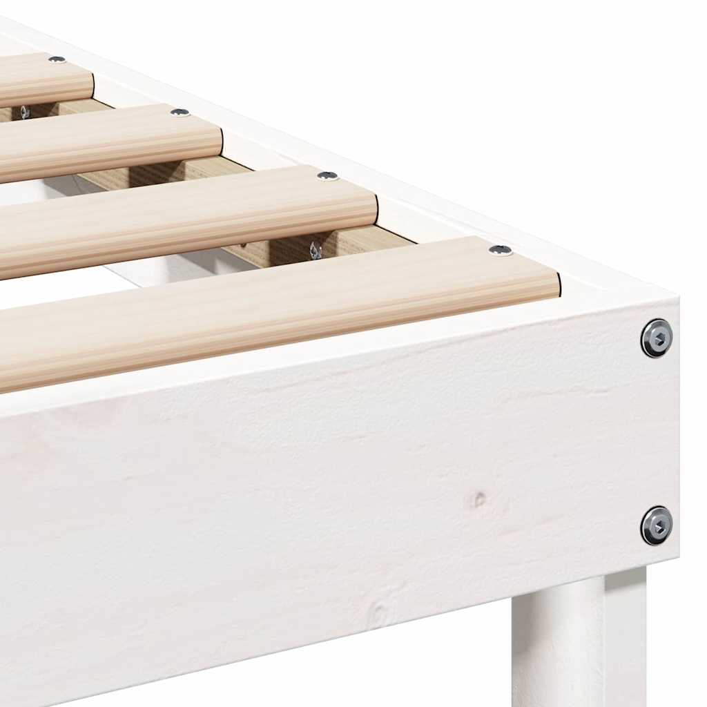 Struttura del letto Bianco 80 x 220 cm Pino massello | homemem39