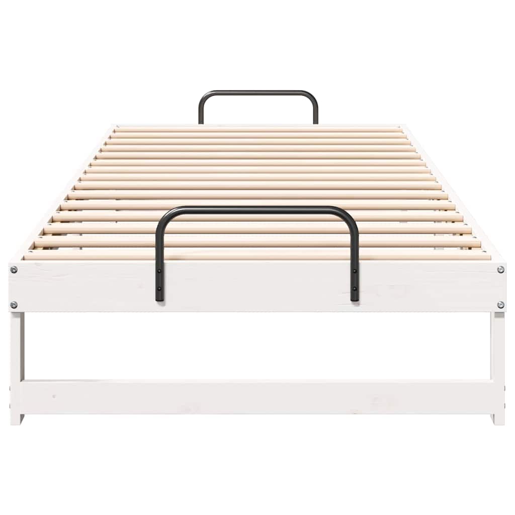 Struttura del letto Bianco 80 x 220 cm Pino massello | homemem39