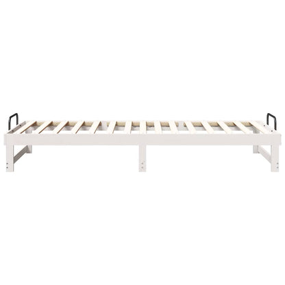 Struttura del letto Bianco 80 x 220 cm Pino massello | homemem39