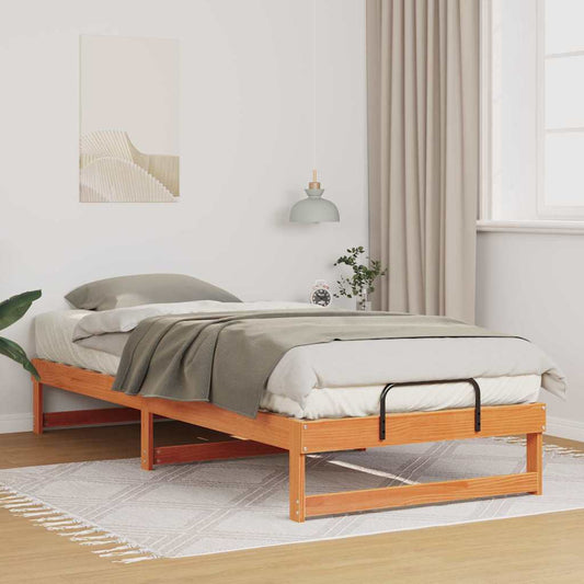 Struttura del letto Marrone 80 x 220 cm Pino massello | homemem39