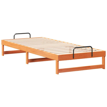 Struttura del letto Marrone 90 x 220 cm Pino massello | homemem39