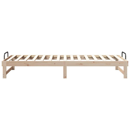 Struttura del letto Marrone 100 x 220 cm Pino massello | homemem39
