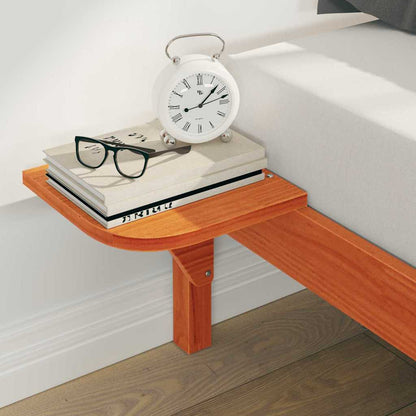 Letto con Tavolini Laterali Marrone cerato 180 x 210 cm