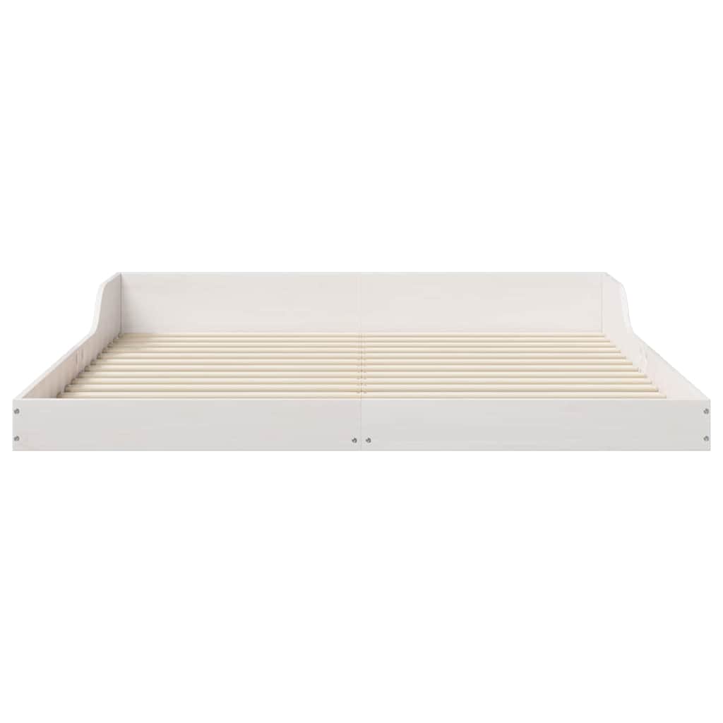 Struttura del letto Bianco 160 x 200 cm Pino massello | homemem39
