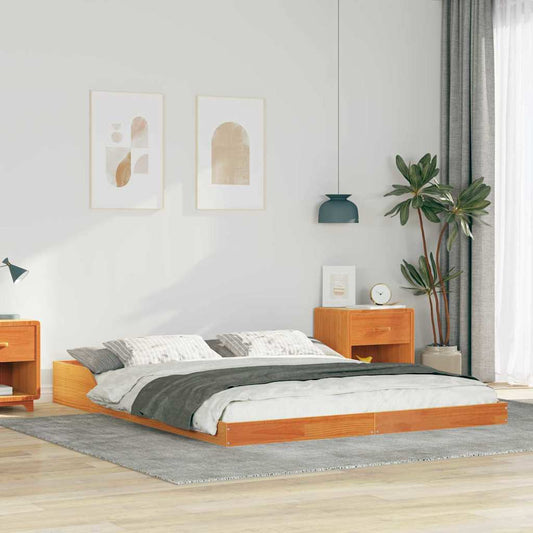 Struttura del letto Marrone cerato 160 x 200 cm Pino massello | homemem39