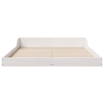 Struttura del letto Bianco 140 x 190 cm Pino massello | homemem39