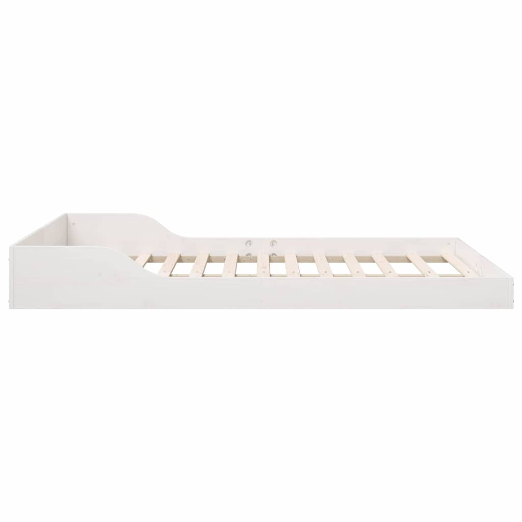 Struttura del letto Bianco 140 x 190 cm Pino massello | homemem39