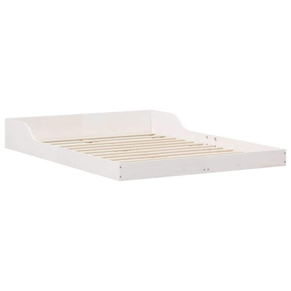 Struttura del letto Bianco 135 x 190 cm Pino massello | homemem39
