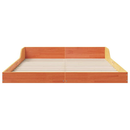 Struttura del letto Marrone cerato 135 x 190 cm Pino massello | homemem39