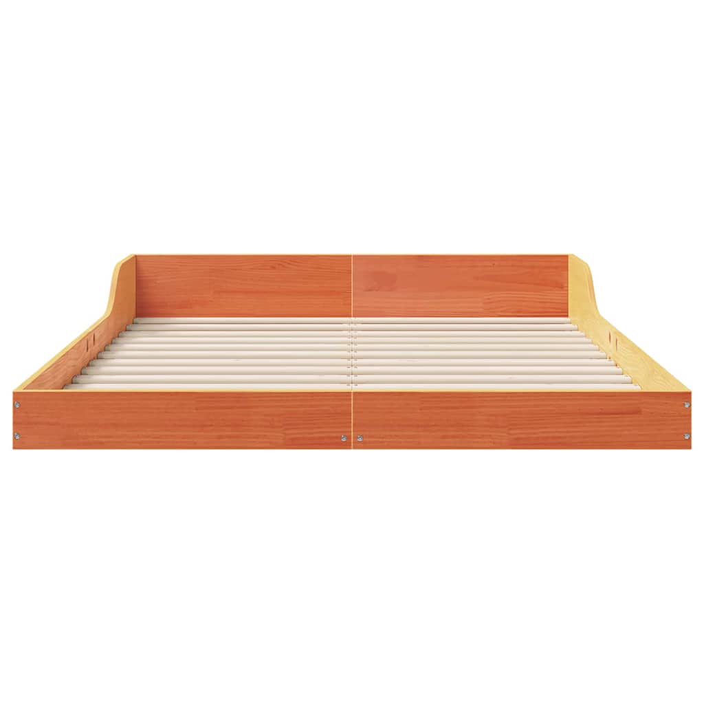 Struttura del letto Marrone cerato 120 x 190 cm Pino massello | homemem39