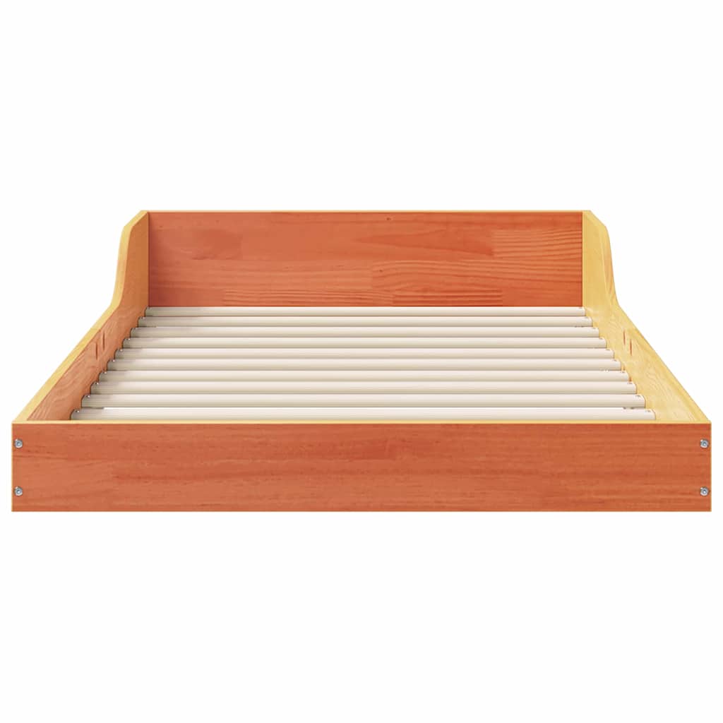 Struttura del letto Marrone cerato 100 x 200 cm Pino massello | homemem39