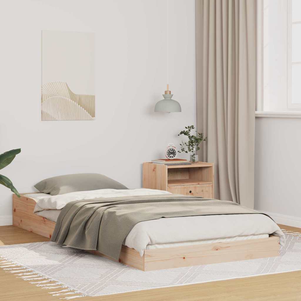 Struttura del letto Marrone 80 x 200 cm Pino massello