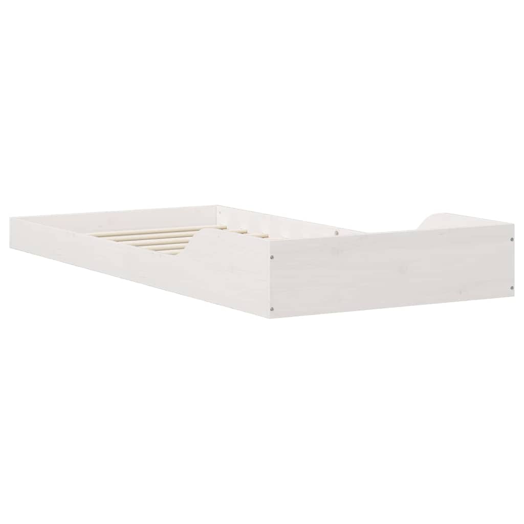 Struttura del letto Bianco 80 x 200 cm Pino massello | homemem39